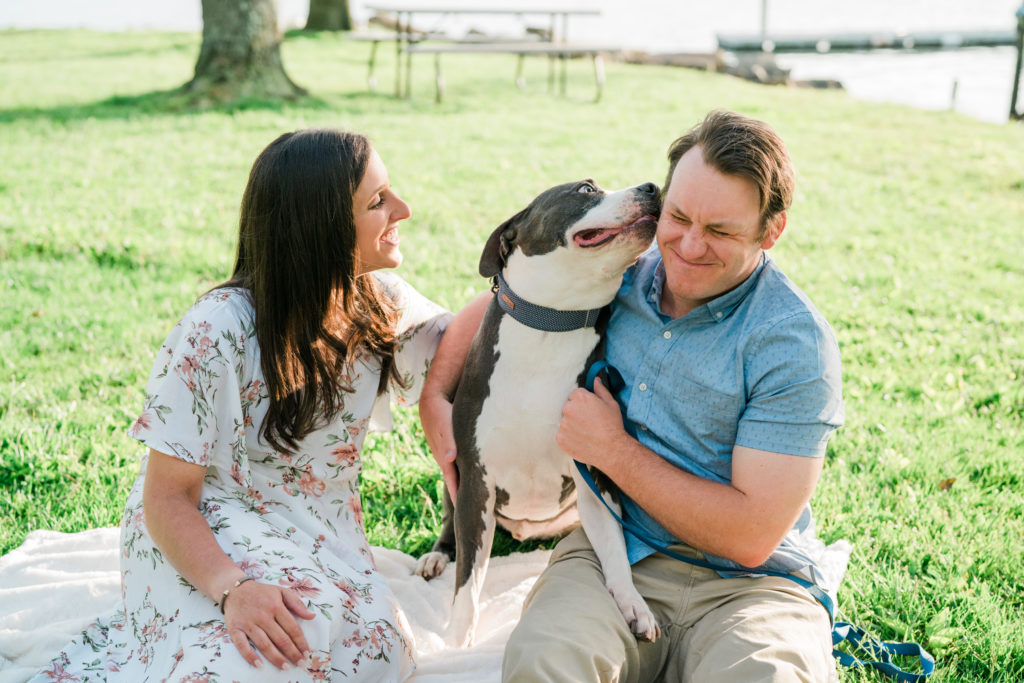 Long Island Engagement Photography with Puppy